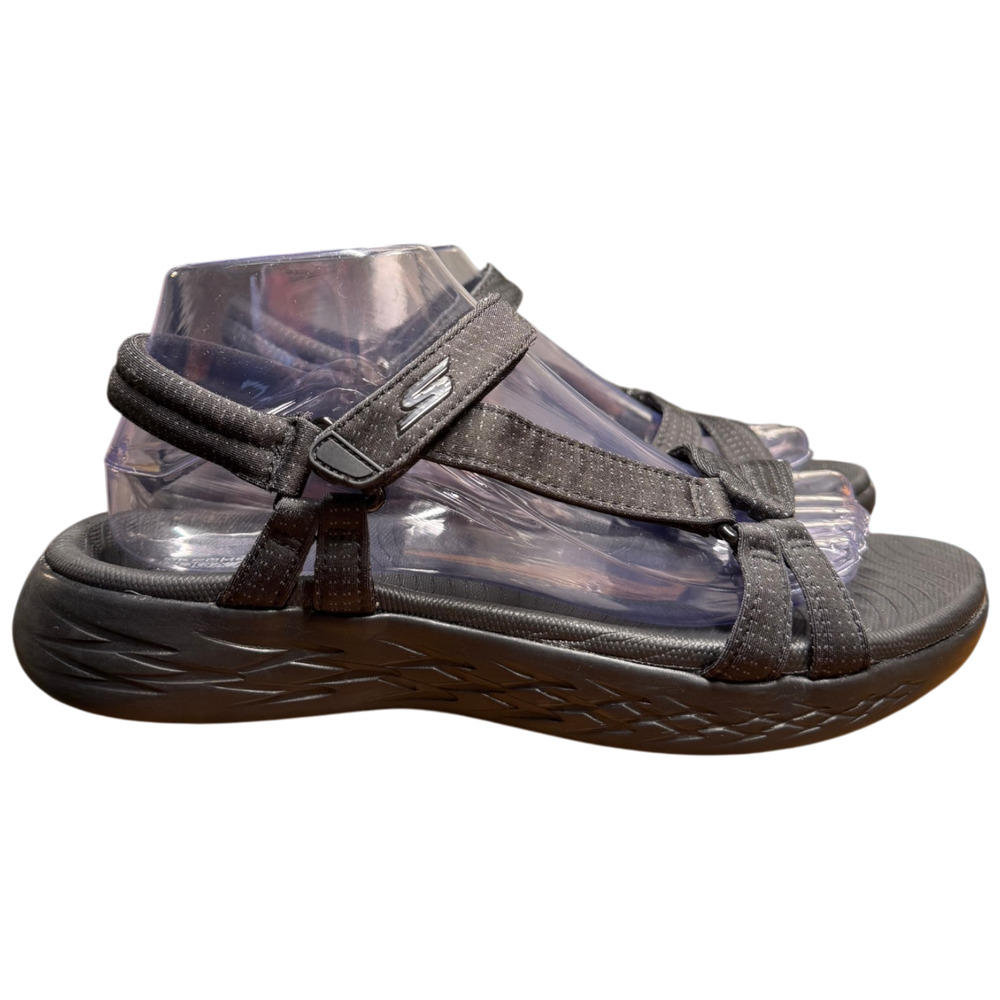 SKECHERS On The Go Go 600 Brilliancy Women's 9 Black Adjustable Sport Sandals - Picture 5 of 14